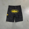 Corteiz Mula Guerillaz Shorts - Black/Yellow Ironleague