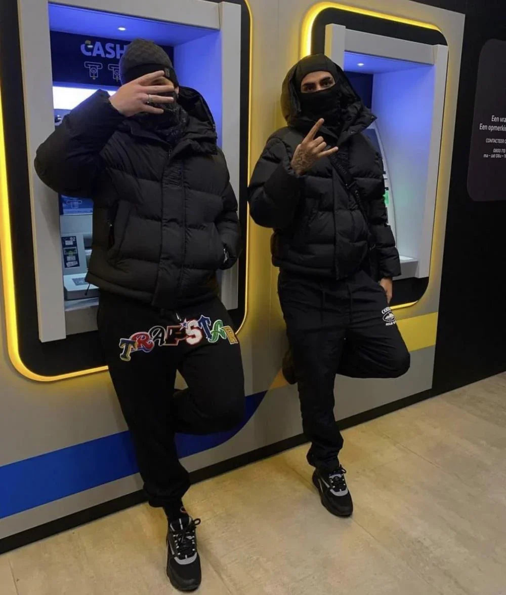Trapstar Decoded 2.0 Hooded Puffer - Black/Black Ironleague