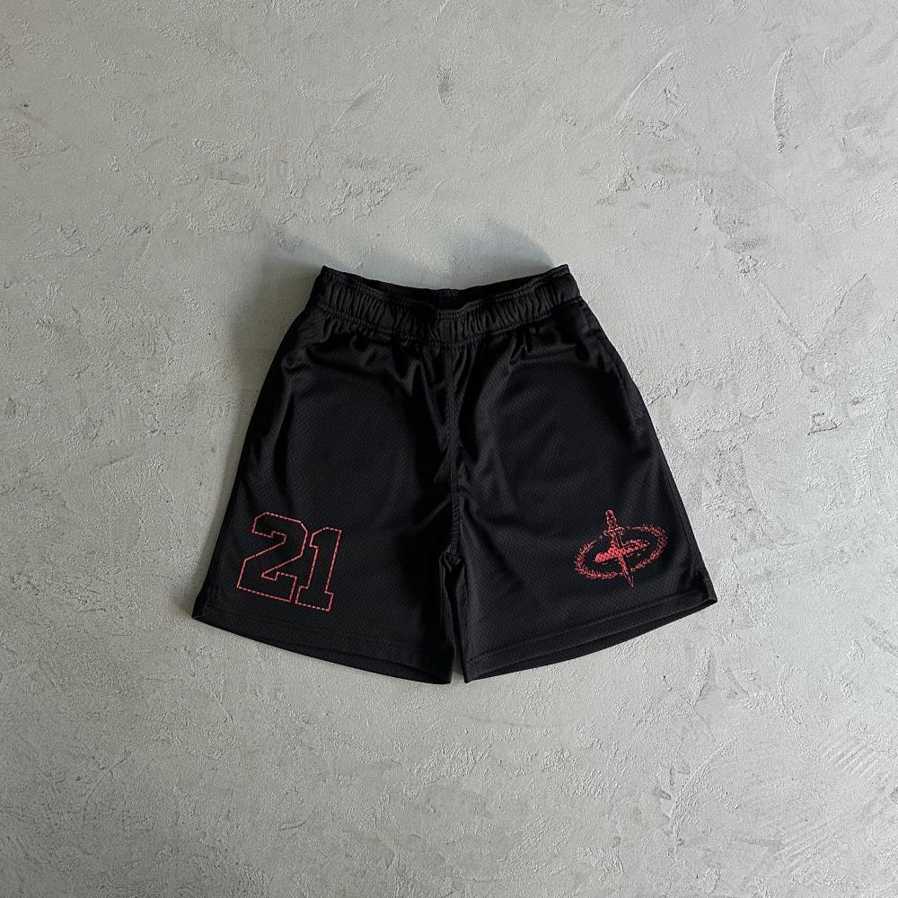 Corteiz Slaughter Gang T-Shirt & Shorts - Black Ironleague