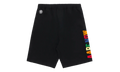 BAPE AAPE Multi Color Logo Shorts Black P9GYG5ZRC