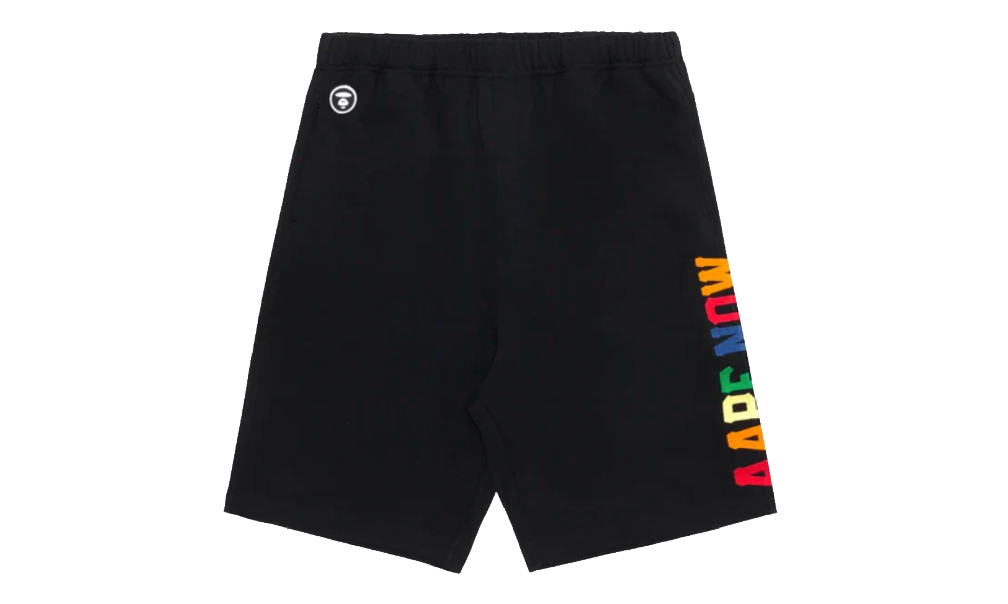 BAPE AAPE Multi Color Logo Shorts Black P9GYG5ZRC