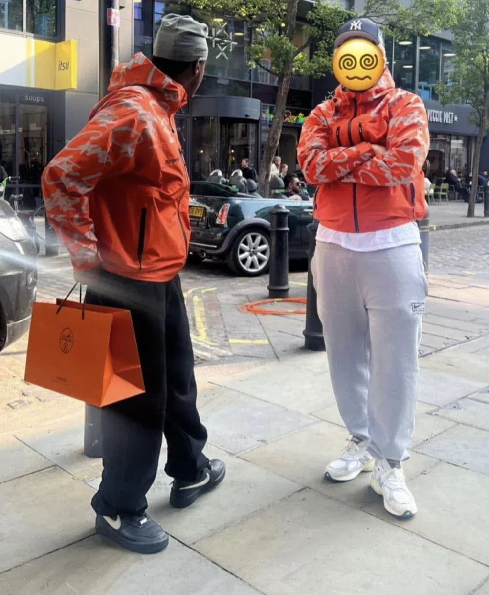 Corteiz Elitework Shell Jacket - Orange Ironleague