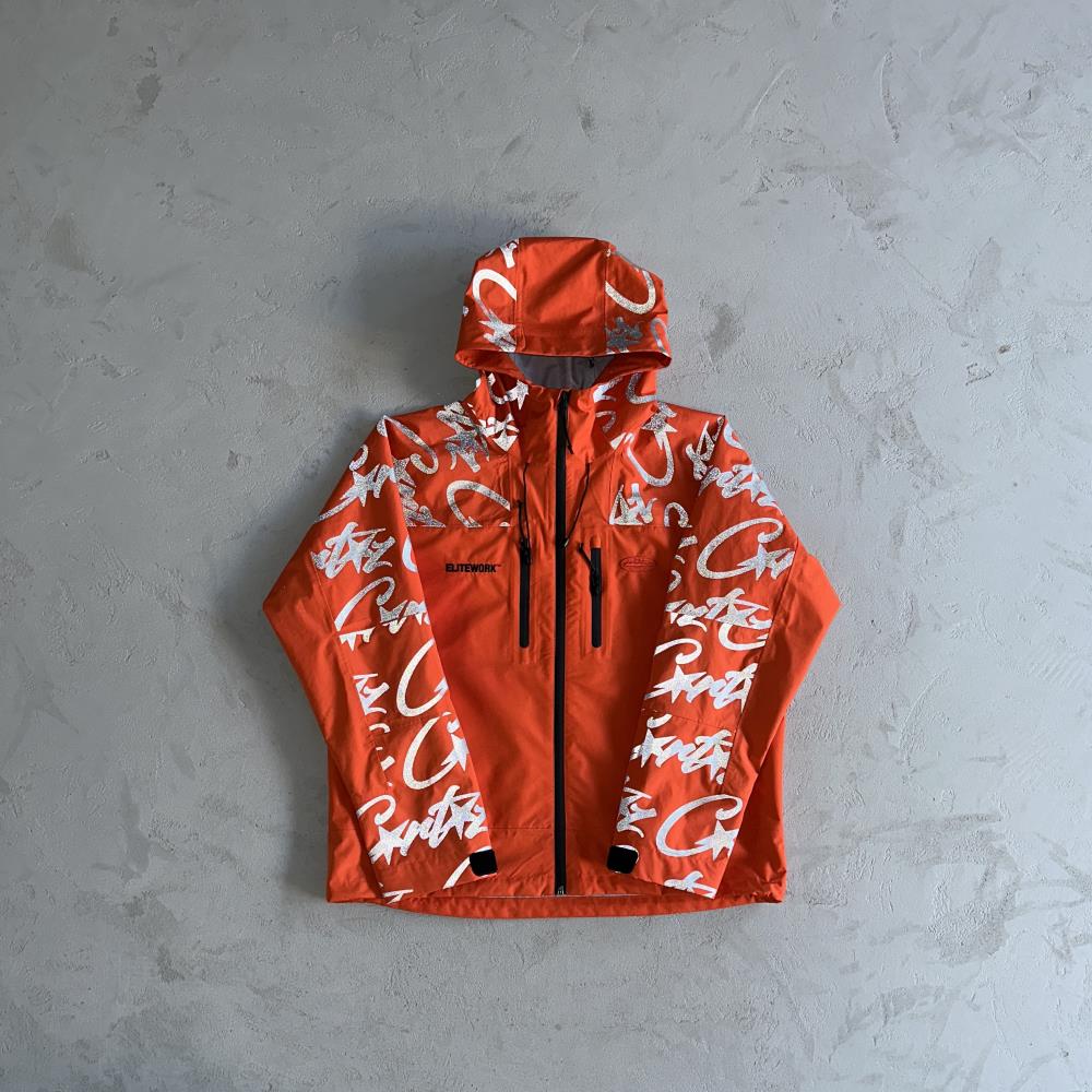 Corteiz Elitework Shell Jacket - Orange Ironleague