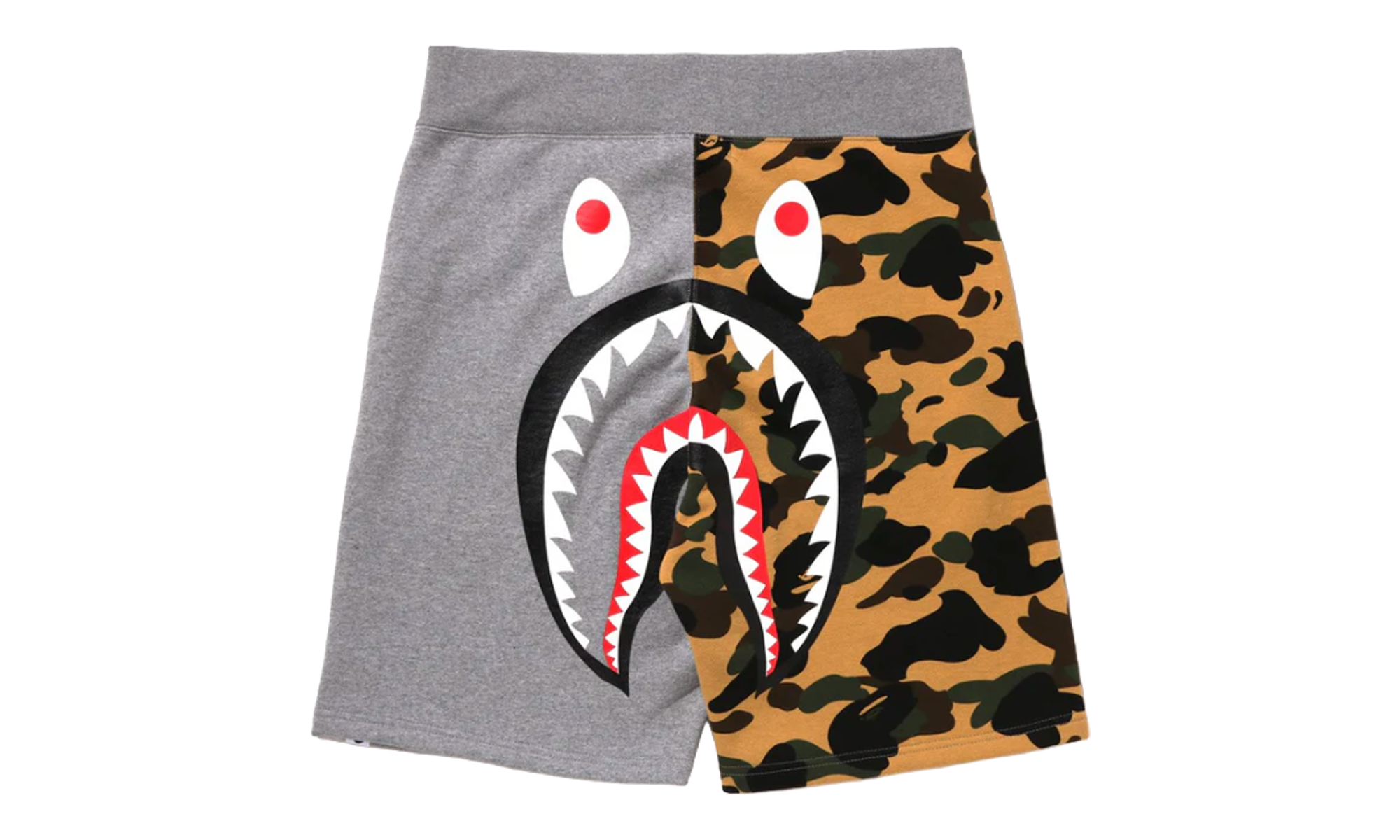 BAPE 1st Camo Back Shark Sweatshorts Grey 1I20 153 004 GREY