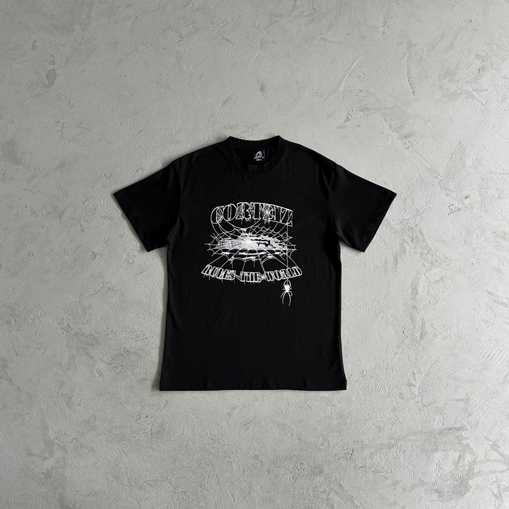 Corteiz Spider Webb T-Shirt - Black Ironleague