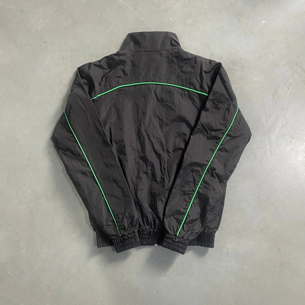 Trapstar Irongate T Shellsuit - Black/Green Ironleague