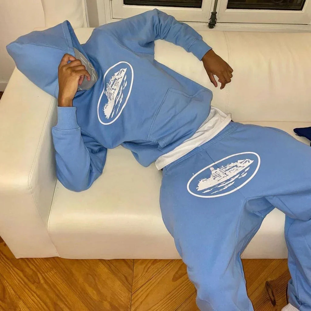 Corteiz Alcatraz Tracksuit - Baby Blue Ironleague