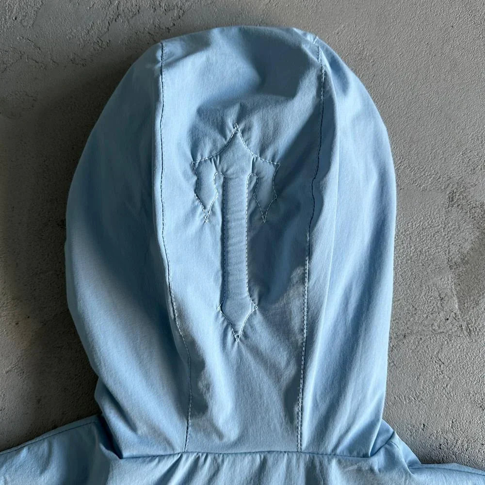 Trapstar Decoded Windbreaker Jacket - Light Blue Ironleague