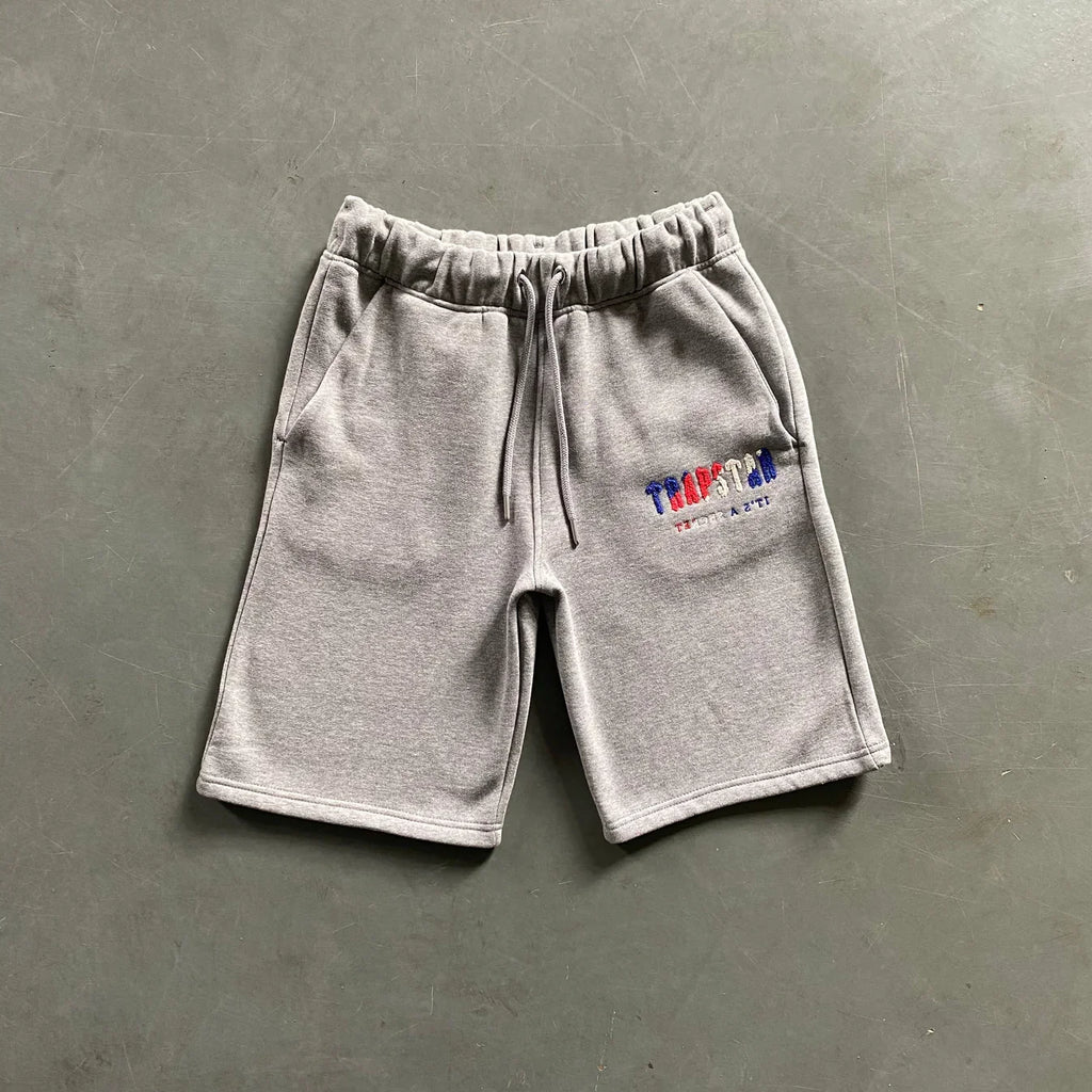 Trapstar Revolution Chenille Decoded Short Set - Black/White Ironleague