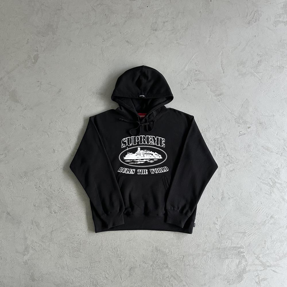 Corteiz X Supreme Hoodie - Black Ironleague