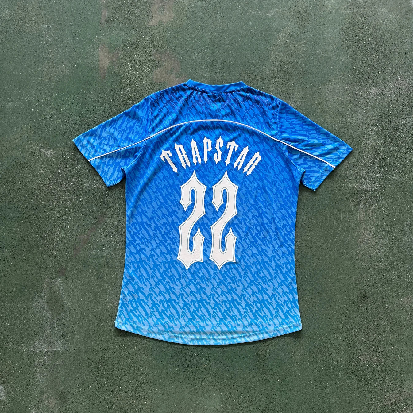 Trapstar T Football Jersey - Blue Ironleague