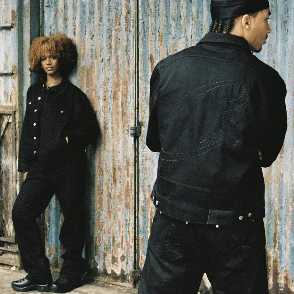 Corteiz Denim Jeans - Triple Black Ironleague