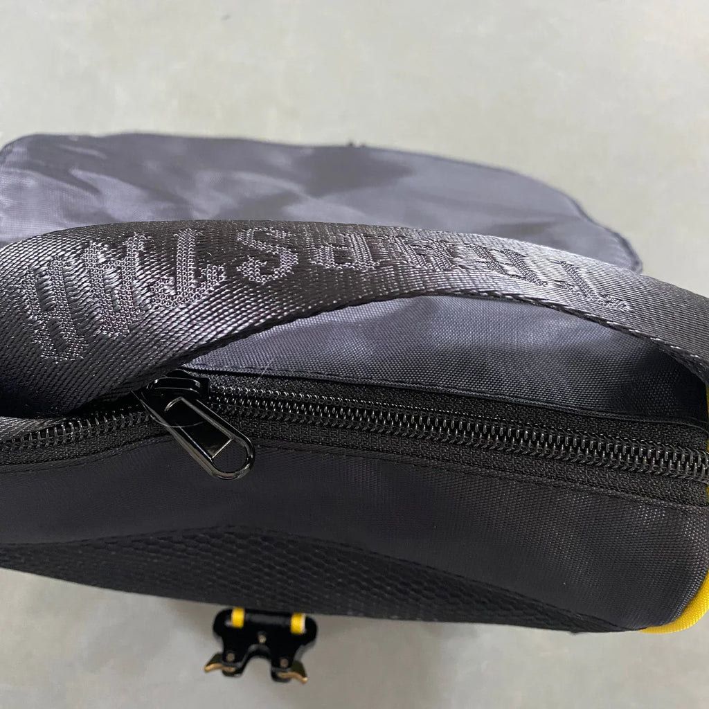 Trapstar Messenger Bag 1.0 - Black/Yellow Ironleague