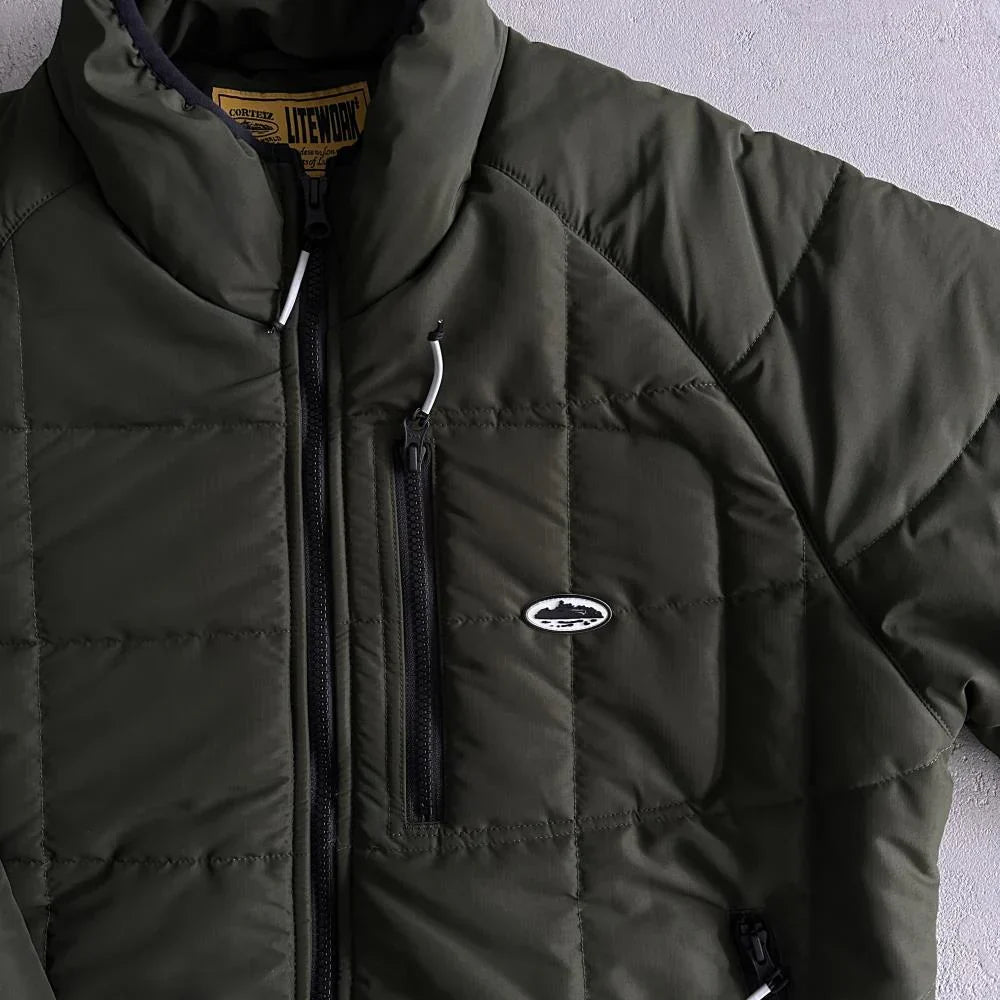Corteiz Bellic Insulated Jacket - Olive Ironleague