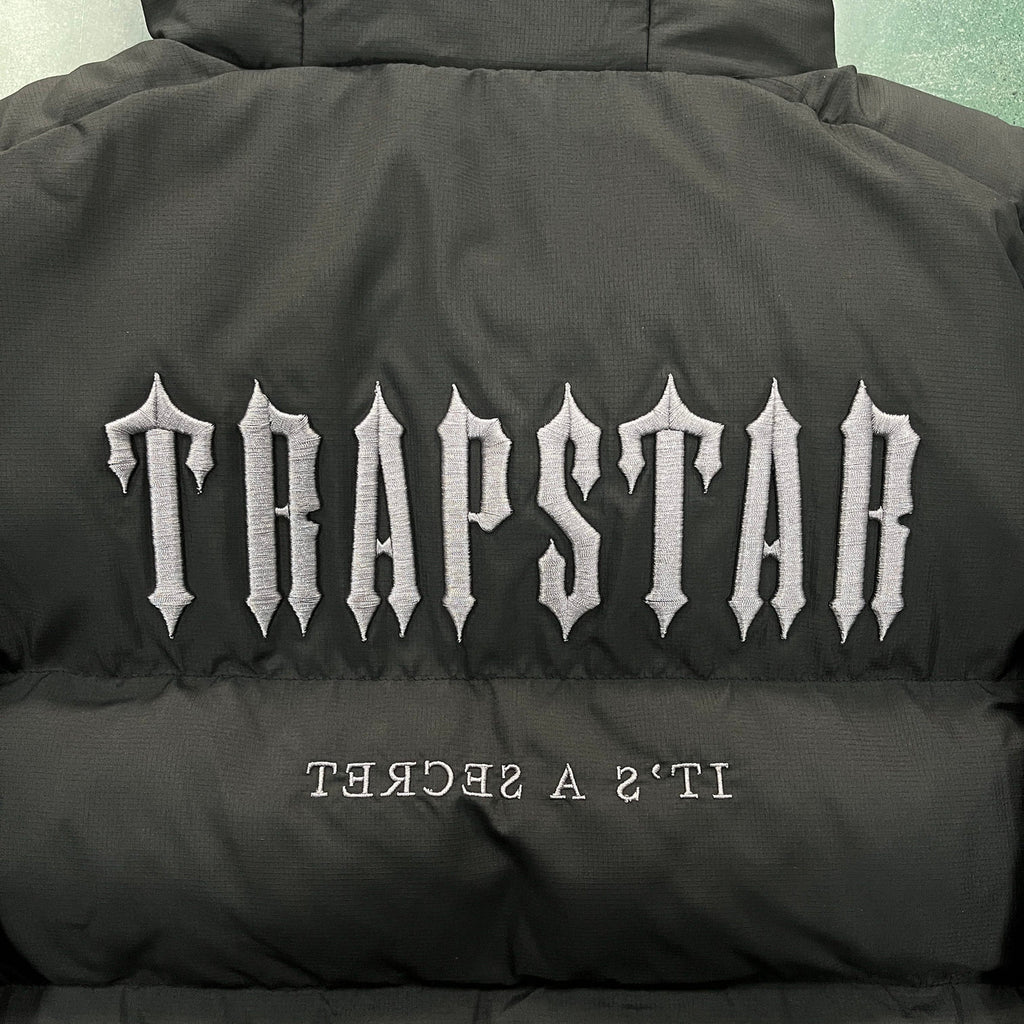 Trapstar Women's Decoded Hooded Puffer 2.0 Jacket - Black Ironleague