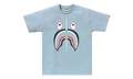 BAPE Shark Tee Sax Light Blue 001TEK301003M SAX