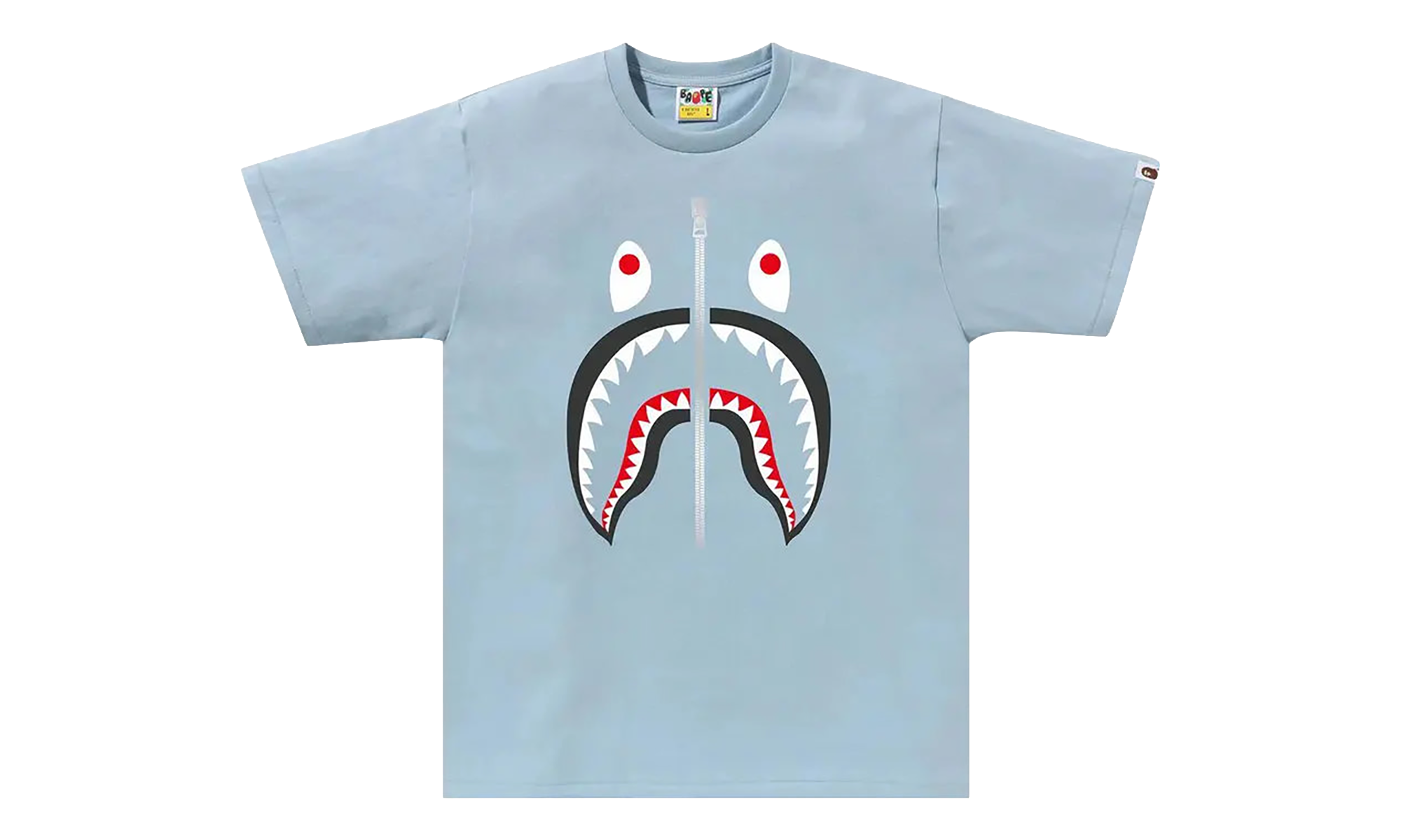 BAPE Shark Tee Sax Light Blue 001TEK301003M SAX