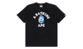 BAPE ABC Camo College Tee Black / Blue 1J30 110 005 BLACK BLUE