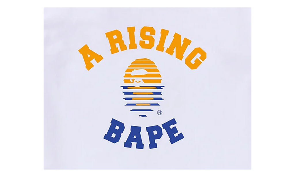 BAPE A Rising Bape Tee White 1K30 110 047 WHITE