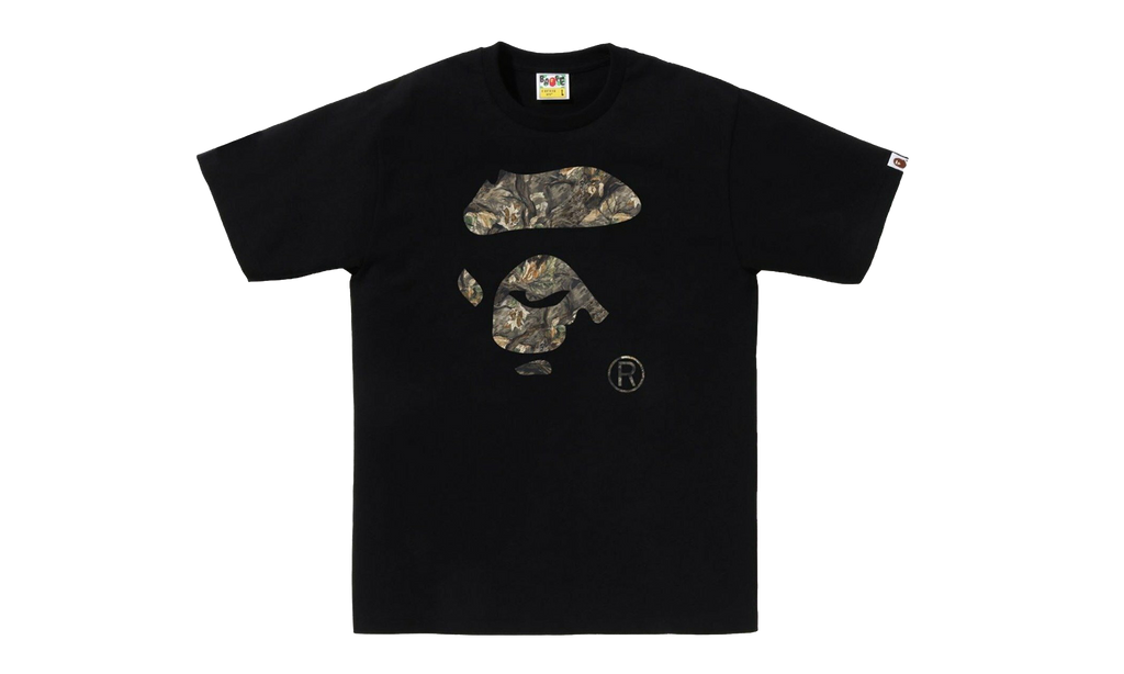 BAPE Tree Edge Camo Ape Face Tee Black / Brown 1L80110032 BLK