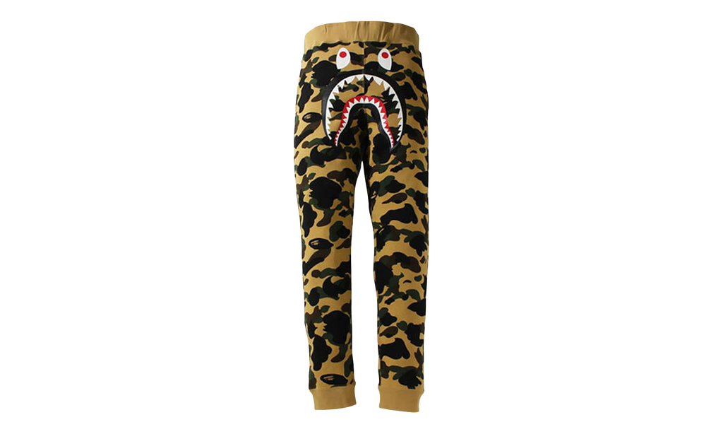 BAPE 1st Camo Shark Slim Fit Sweatpants Yellow 1H80 152 012 YELLOW