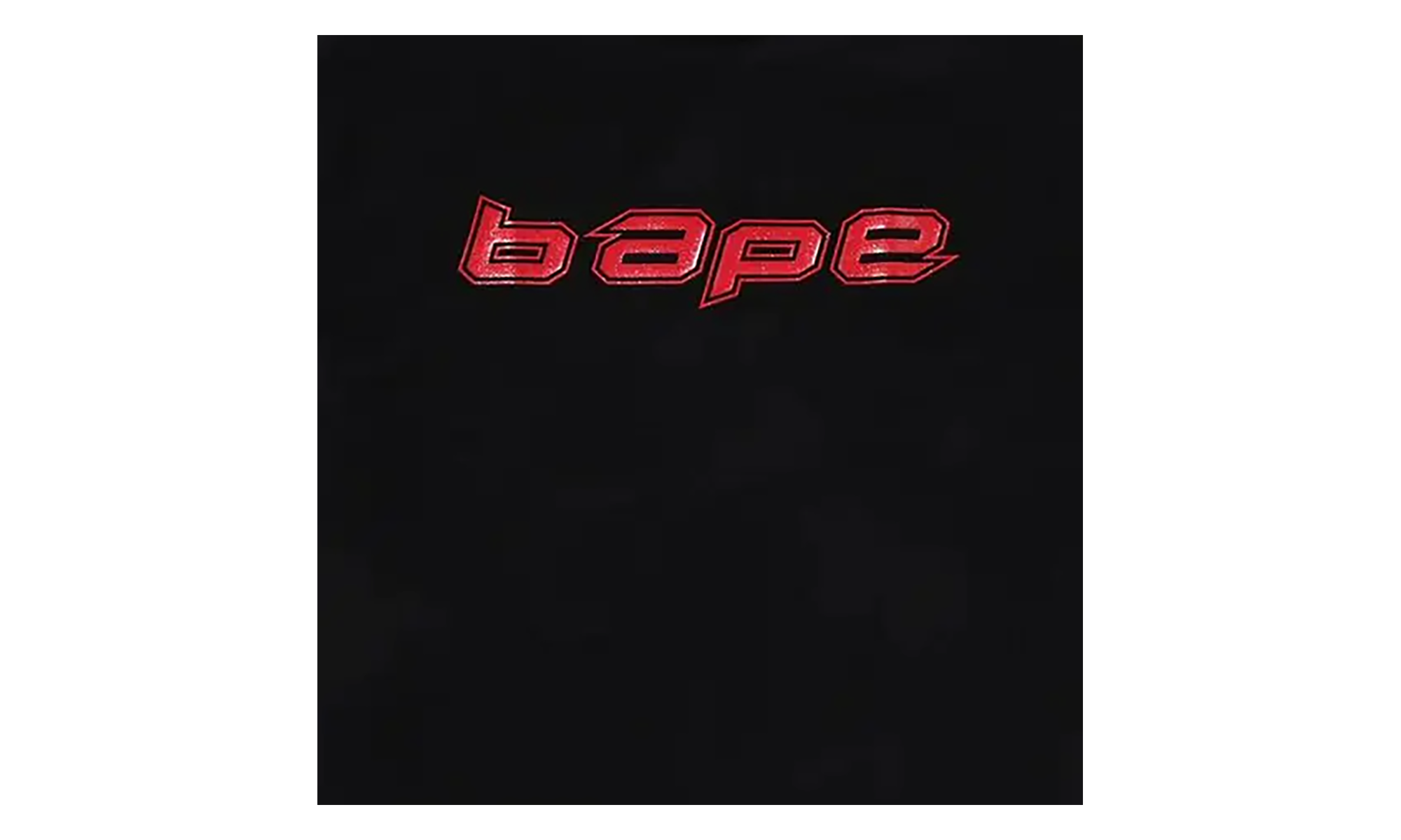 BAPE Silicon Logo Tee Black 1K30 110 036 BLACK