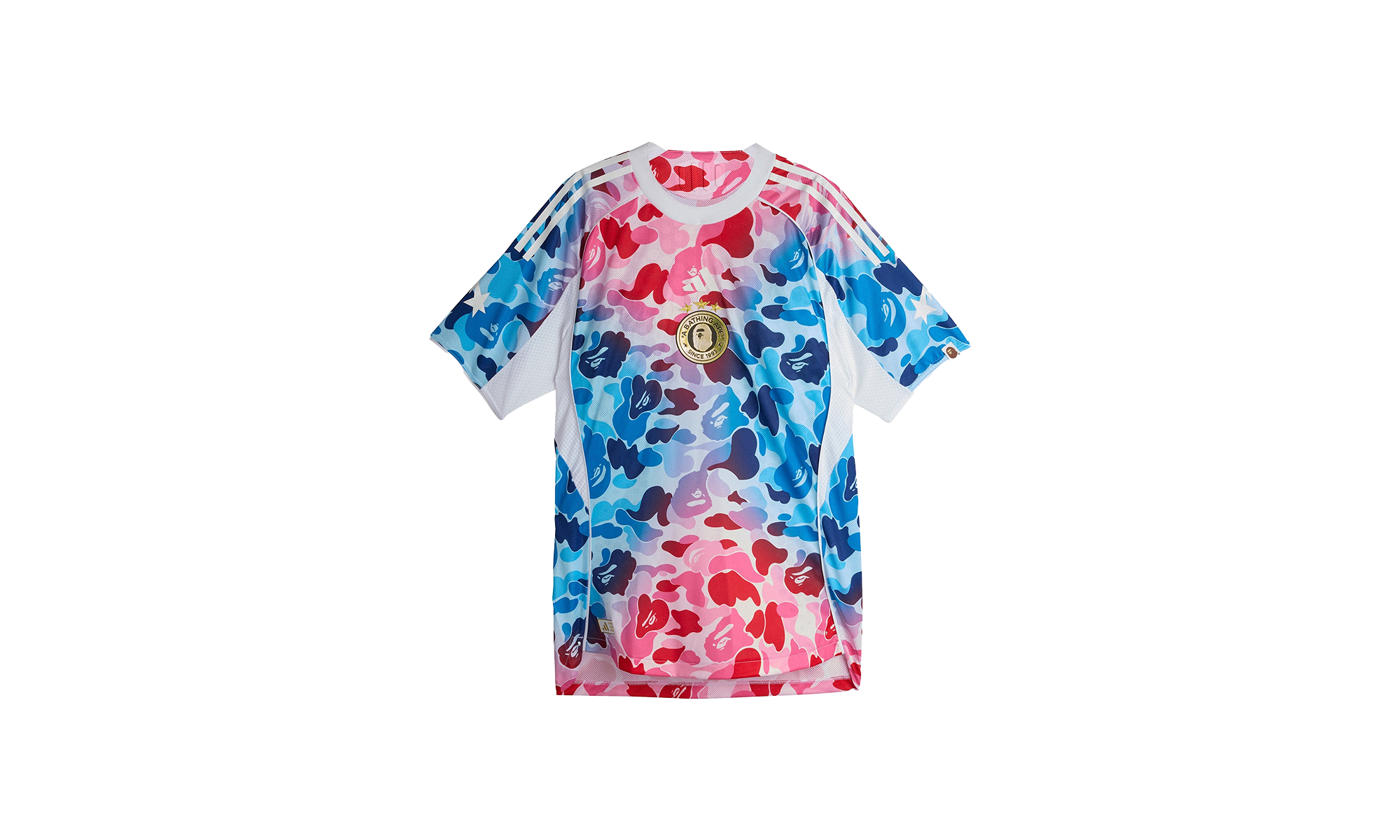 BAPE x adidas Football Graphic Slim Jersey T-shirt KA0040