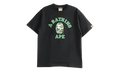 BAPE ABC Camo College Tee Black 1L30110005 BK0