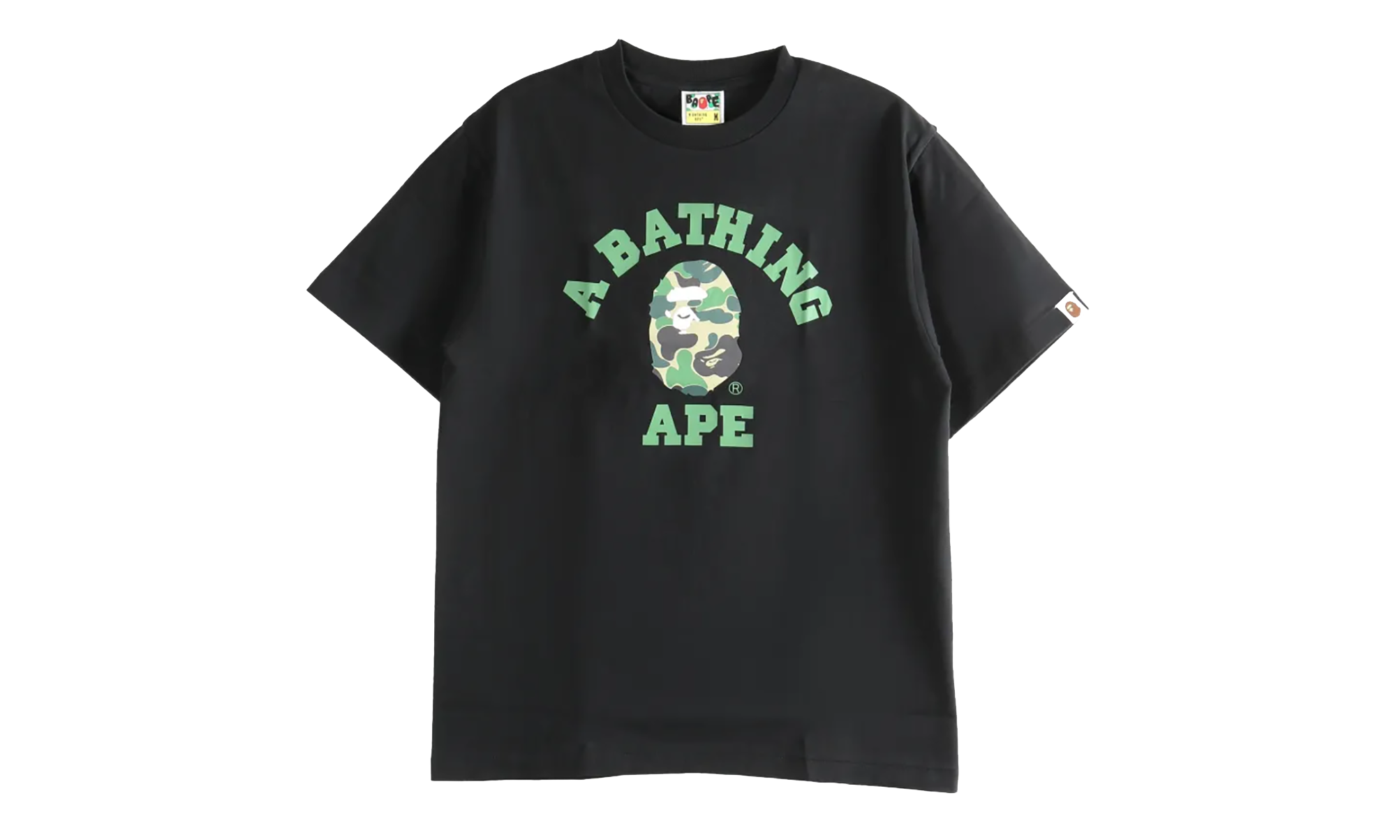 BAPE ABC Camo College Tee Black 1L30110005 BK0