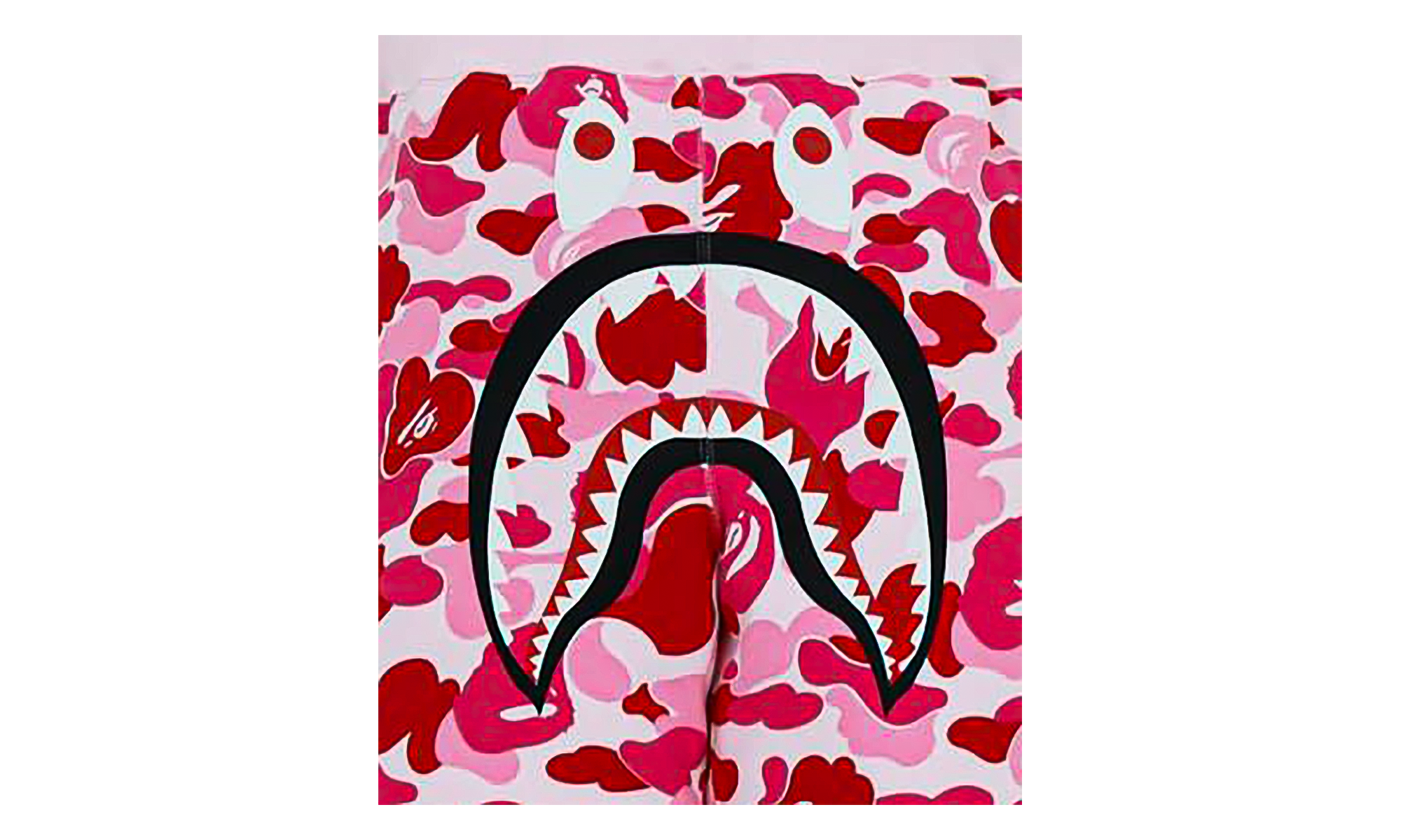 BAPE Big ABC Camo Shark Sweat Shorts Pink Camo 4E7LJDTQ