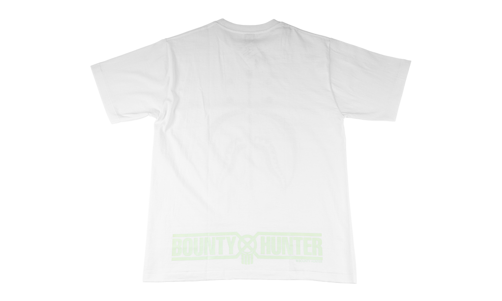 BAPE BOUNTY HUNTER GLOW IN THE DARK SHARK SHIRT White BAPE025