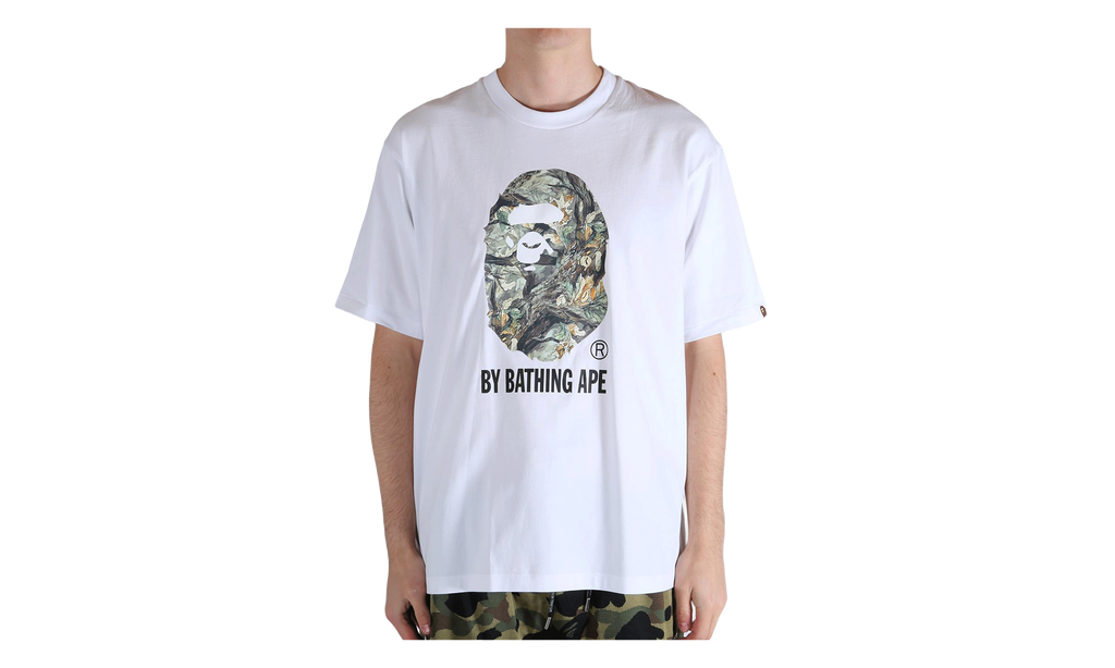 BAPE Tree Edge Camo By Bathing Ape Relaxed Fit Tee White 1L80110304 WHT