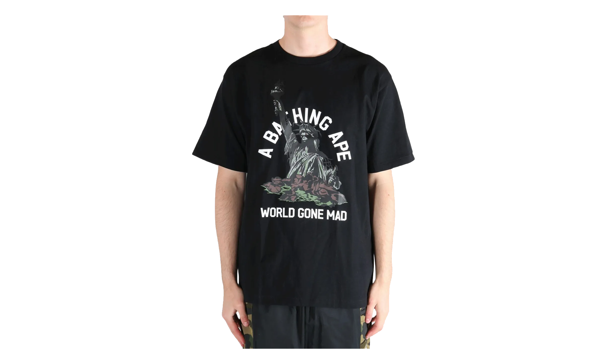 BAPE Statue of Liberty Tee Black 1L80110050 BLK
