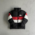 Trapstar Hyperdrive Puffer Jacket - Black/Red/White Ironleague
