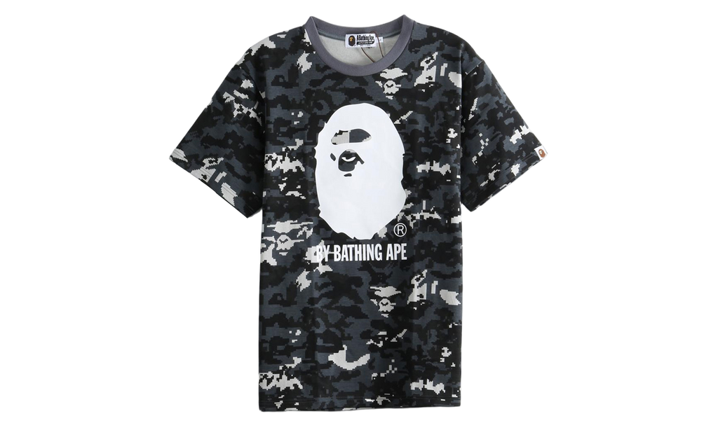 BAPE Multi Pixel Camo By Bathing Ape Tee Black 1M30109303 BLK
