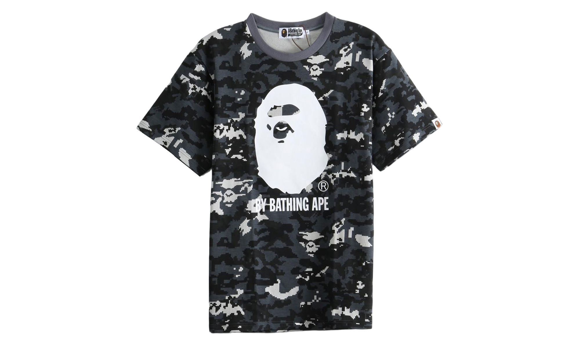 BAPE Multi Pixel Camo By Bathing Ape Tee Black 1M30109303 BLK