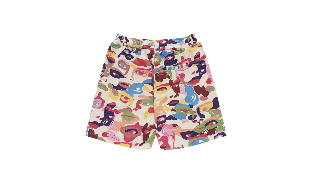 BAPE SWEAT SHORTS KIDSUPER CAMO - MULTI 1L23 153 902 WHITE