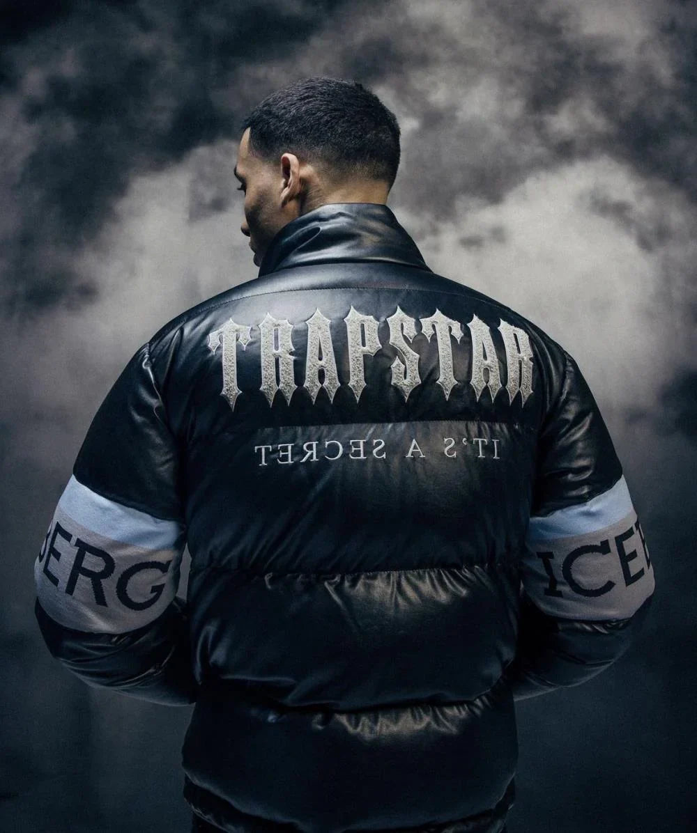 Trapstar x Iceberg Puffer Jacket - Black Ironleague