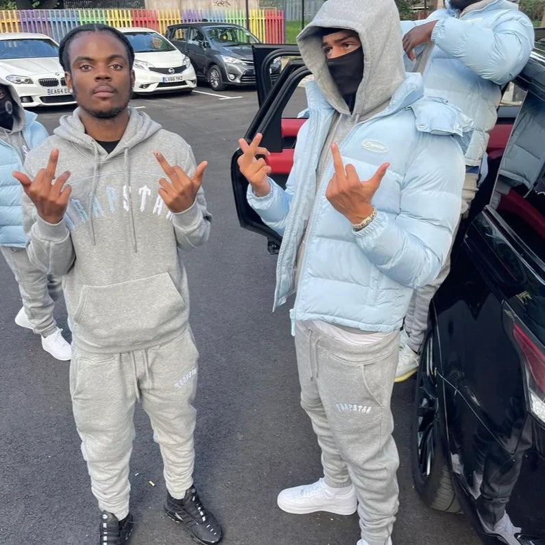 Trapstar Irongate Arch Tracksuit - Grey/White Ironleague
