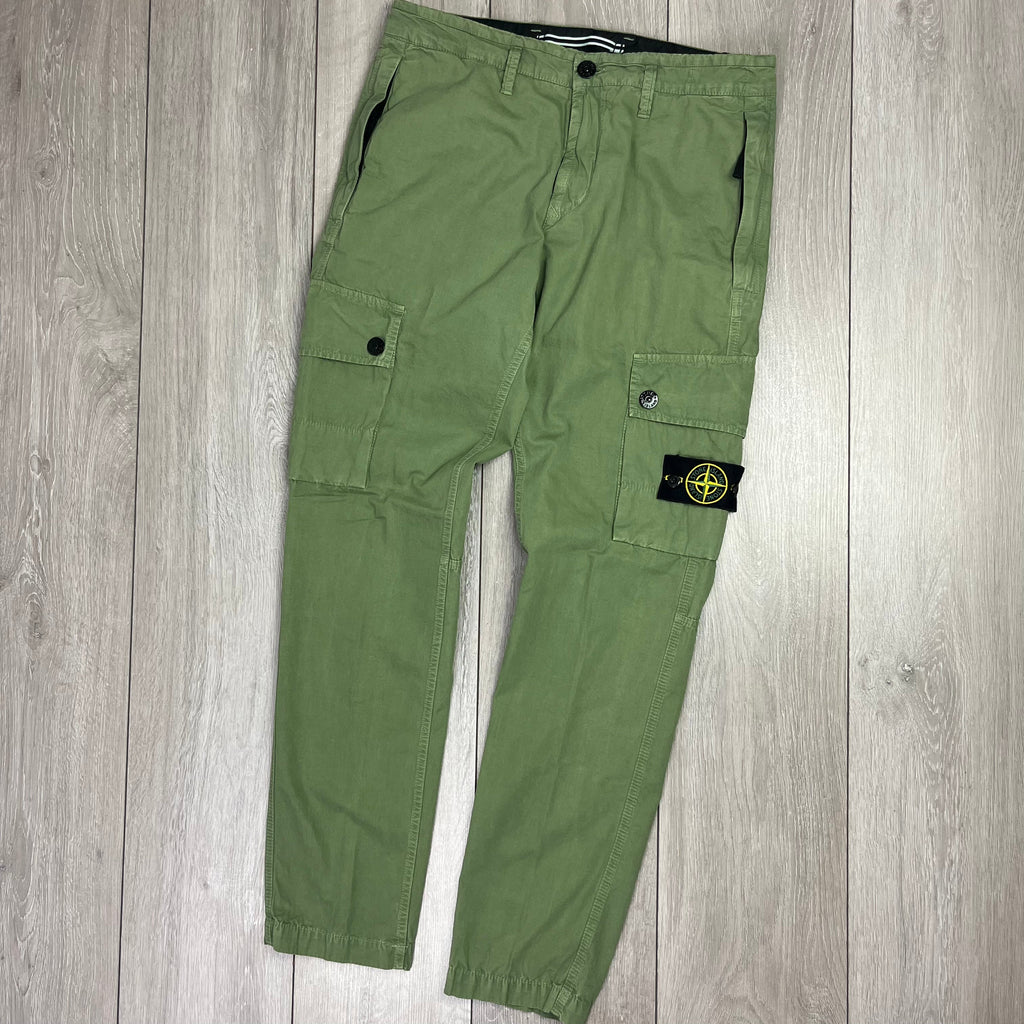 Stone Island Cargo Trousers - Sage Green Ironleague