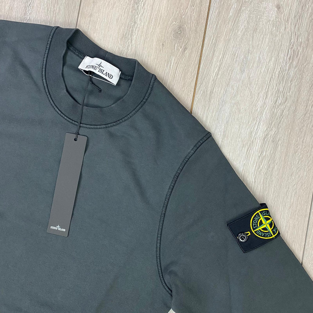 Stone Island Dyed Sweatshirt - Charcoal Ironleague