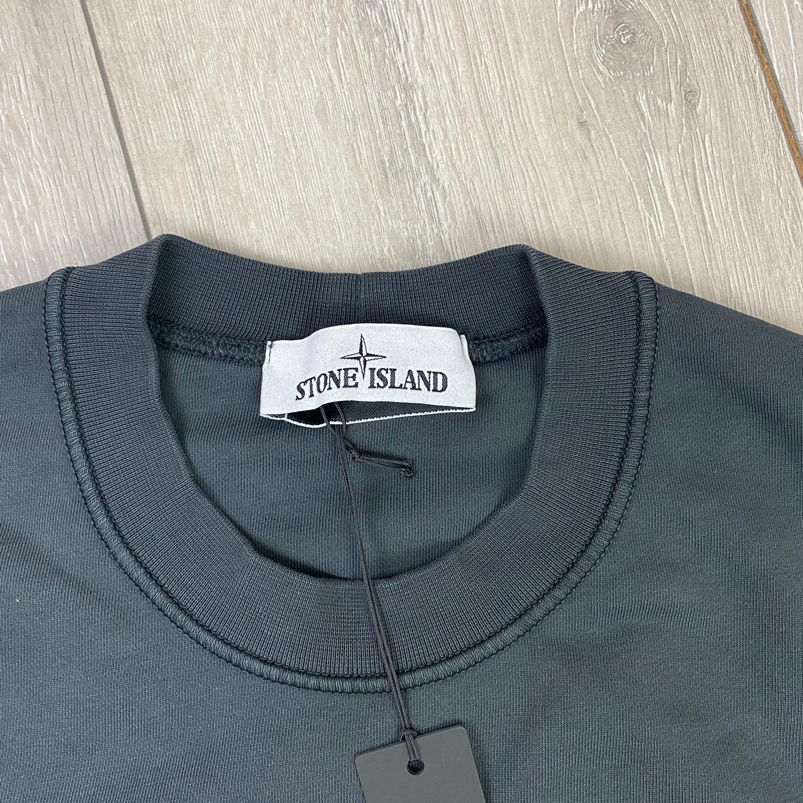 Stone Island Dyed Sweatshirt - Charcoal Ironleague