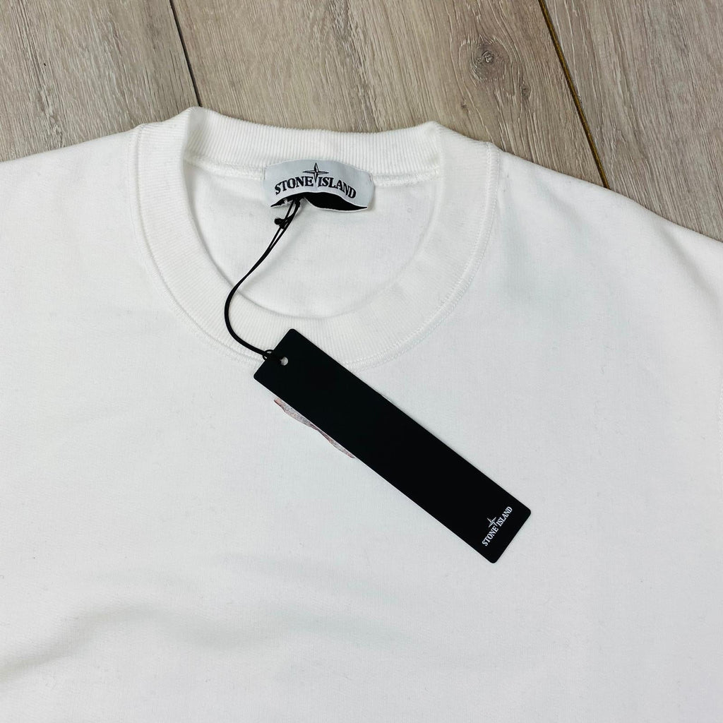 Stone Island Dyed Sweatshirt - White Ironleague