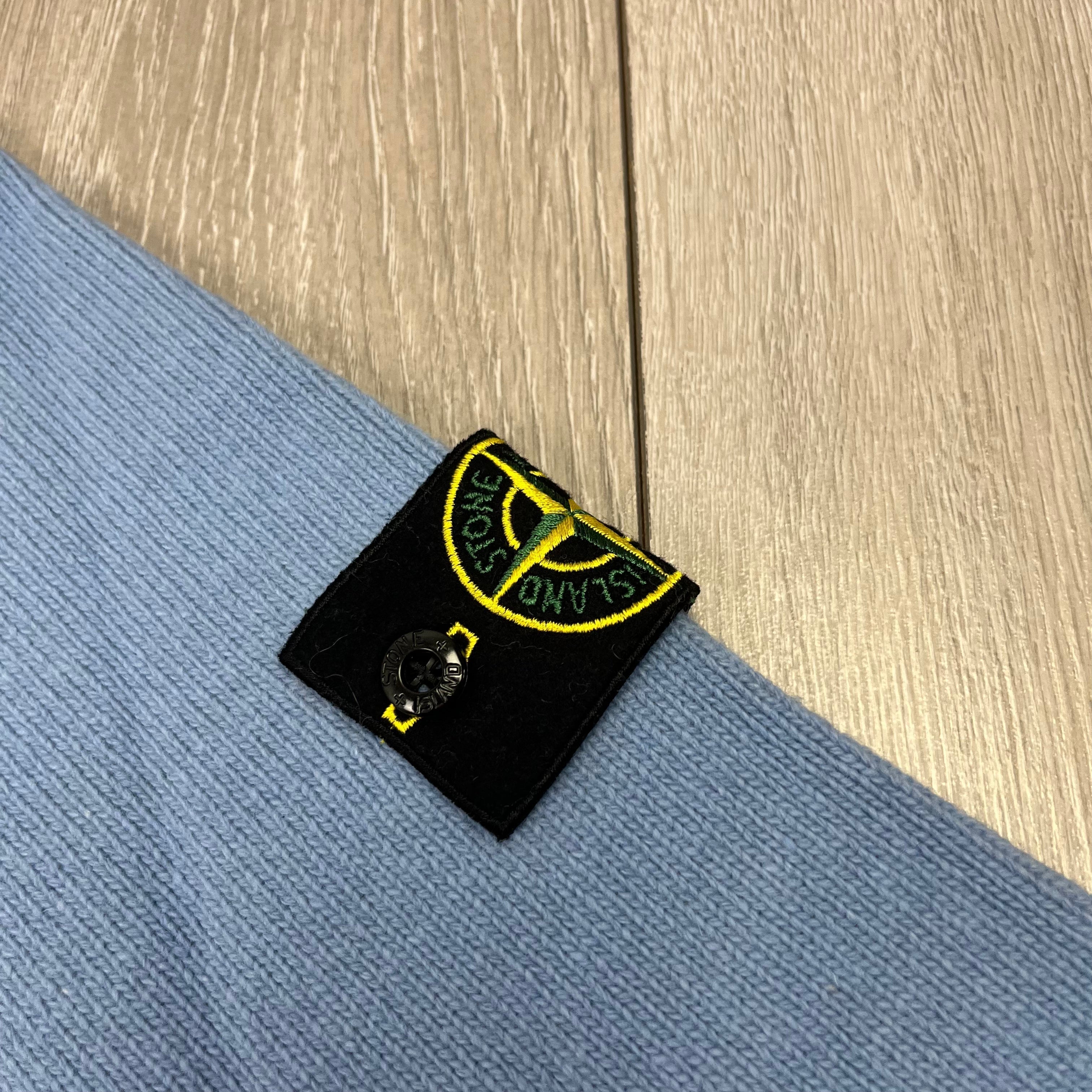 Stone Island Knit Sweatshirt - Mid Blue Ironleague
