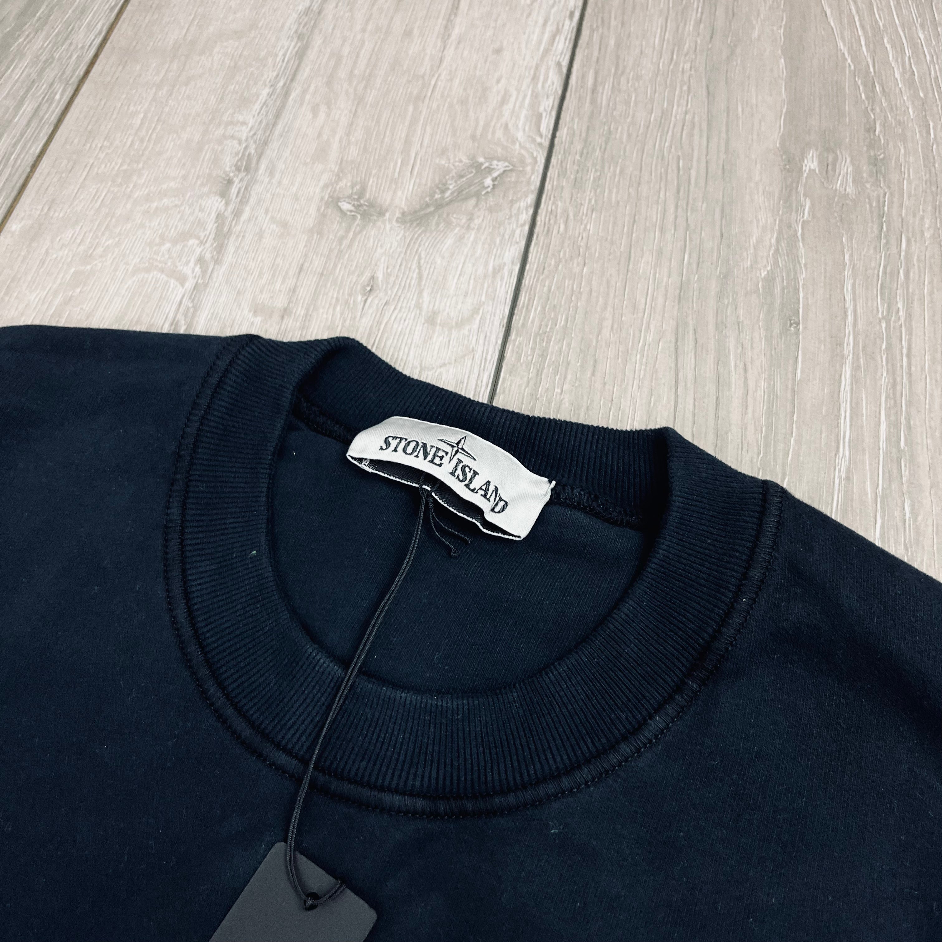 Stone Island Dyed Sweatshirt - Navy Ironleague