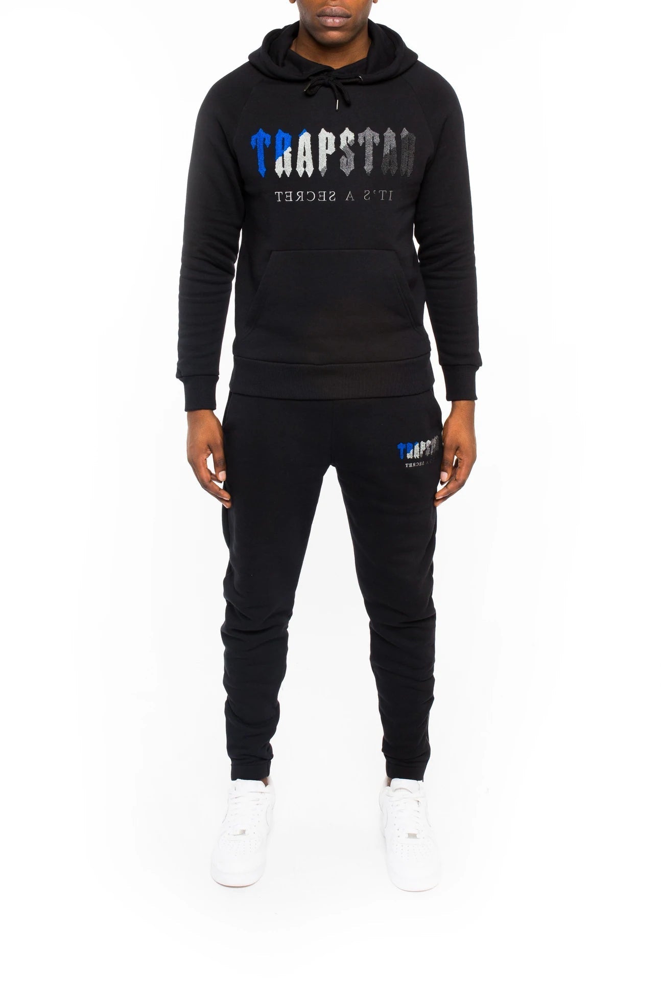 Trapstar Chenille Decoded Tracksuit - Black/Grey Ironleague