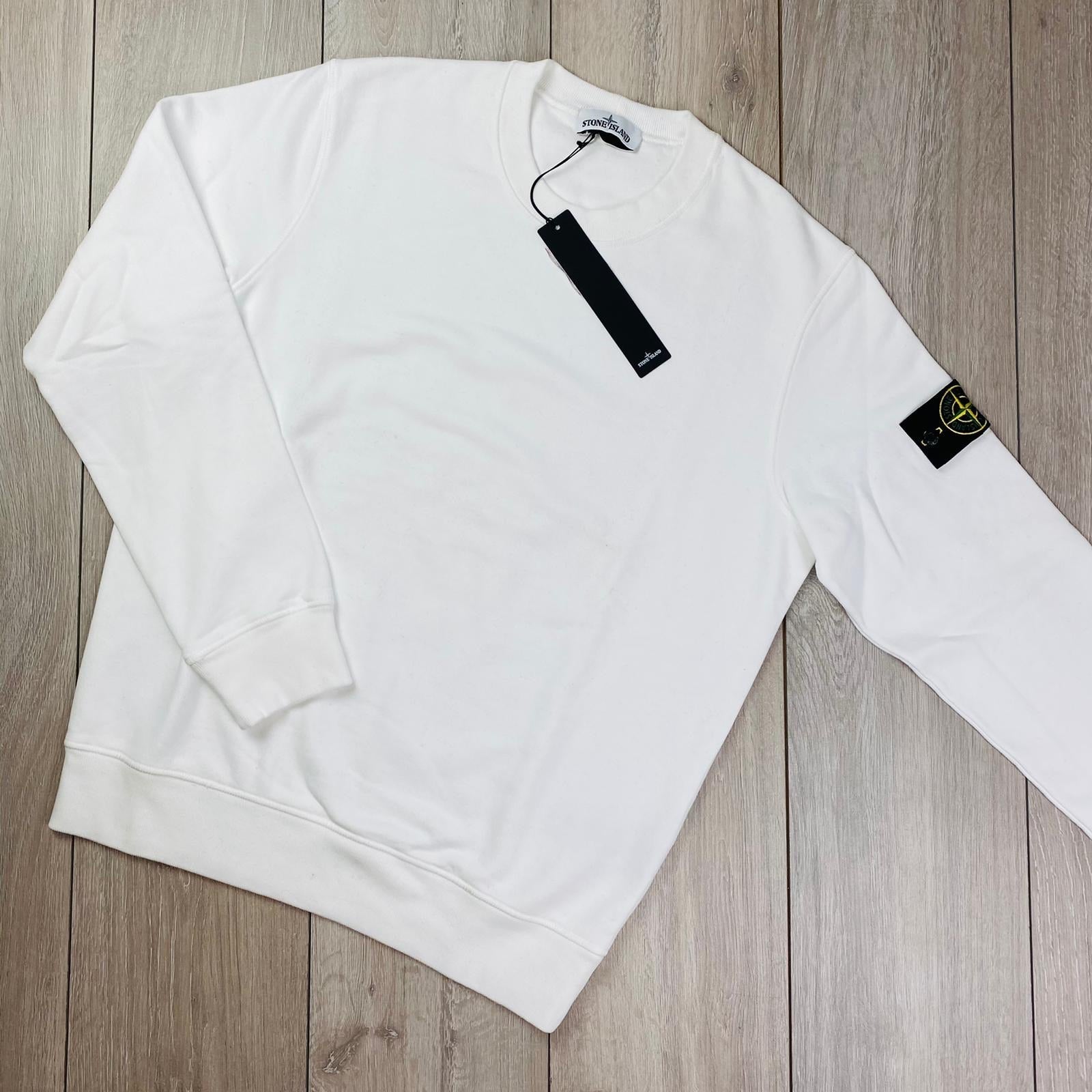Stone Island Dyed Sweatshirt - White Ironleague