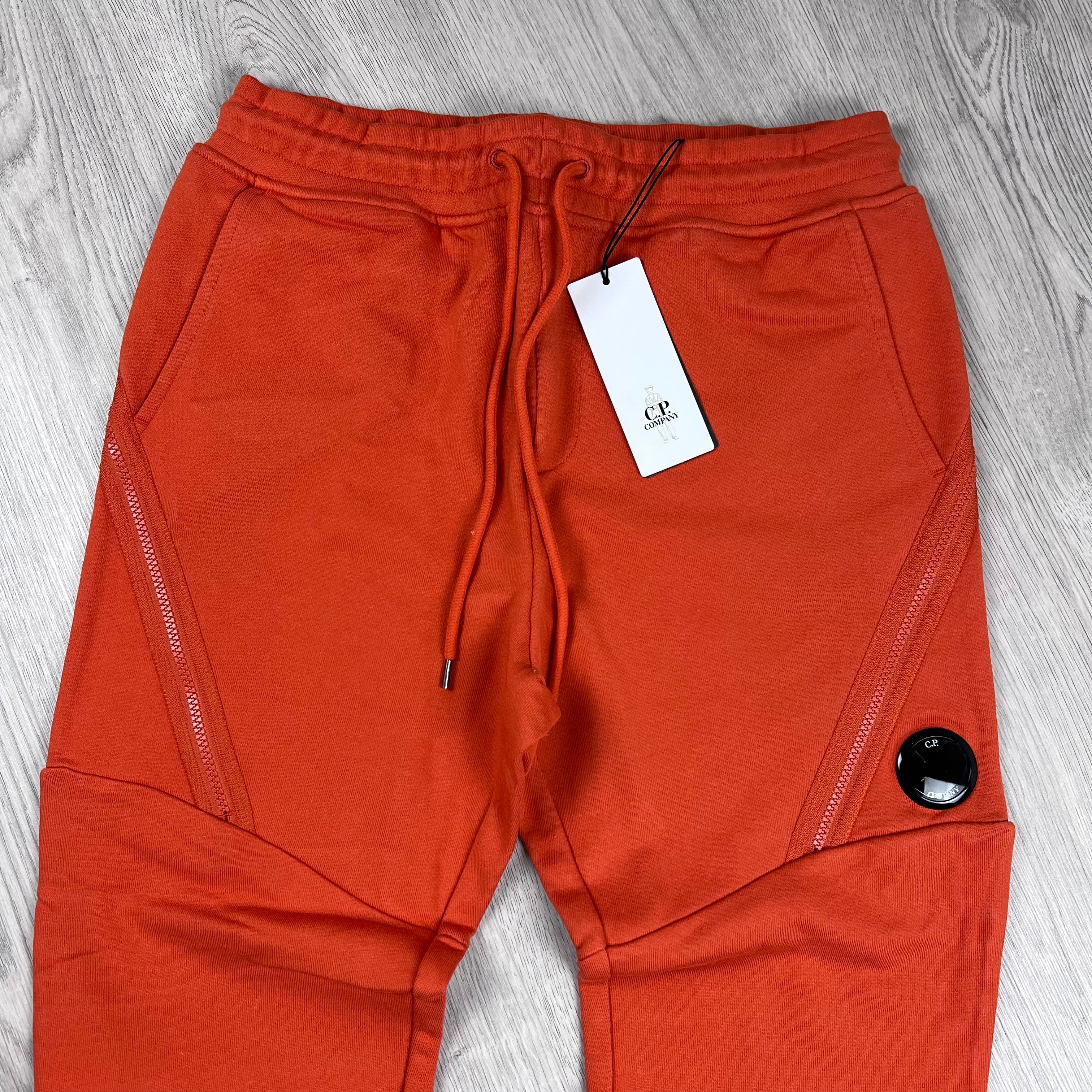 CP Company Raised Fleece Sweatpants - Pumpkin Ironleague