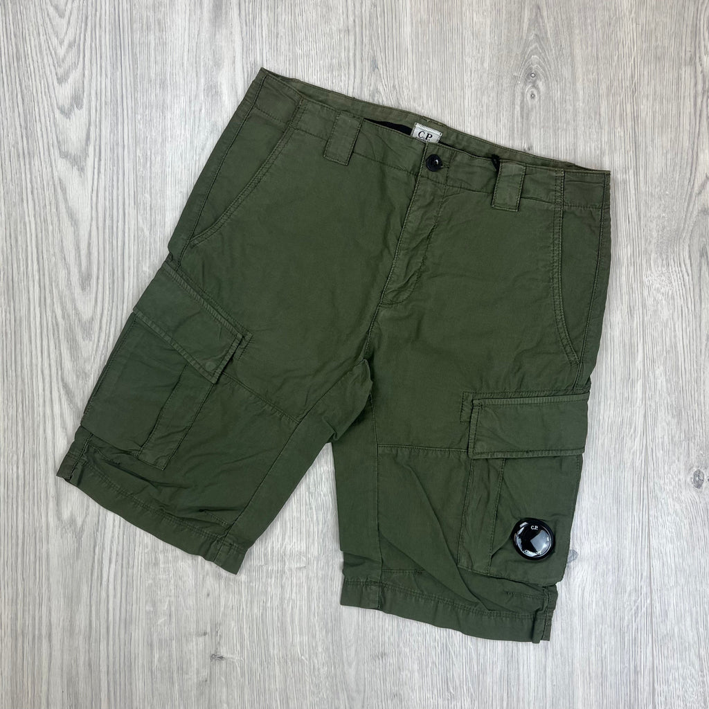 CP Company Cargo Shorts - Bronze Green Ironleague
