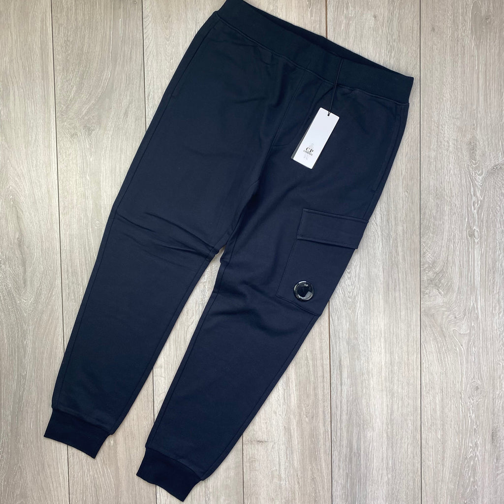 CP Company Raised Fleece Tracksuit - Navy Ironleague